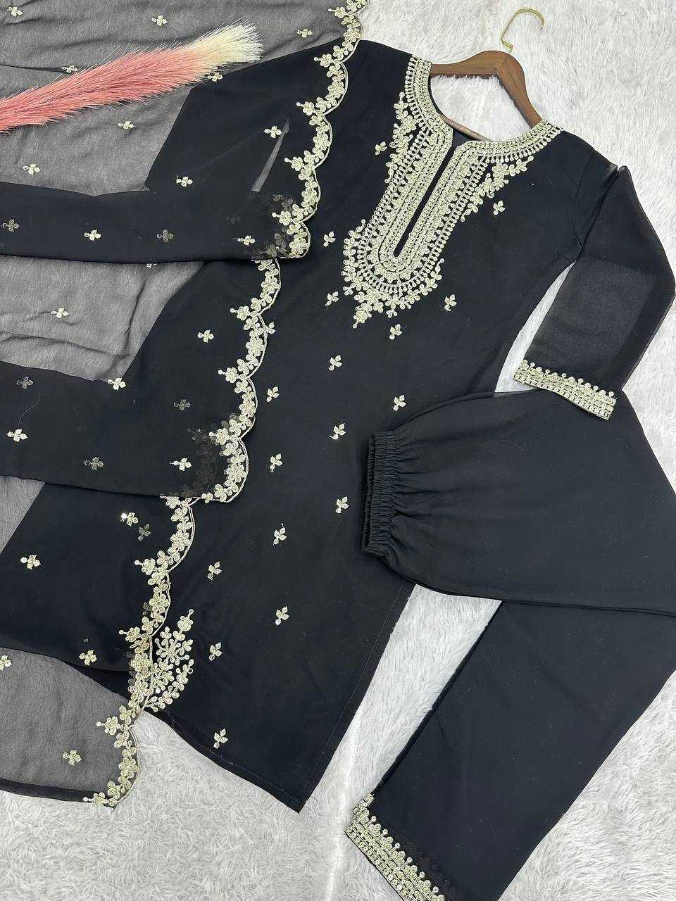 Ynf Faux Georgette KESH159 1693 Suits & Dresses Wholesale Embroidery Suits Georgette Suit Designer Suits Manufacturer