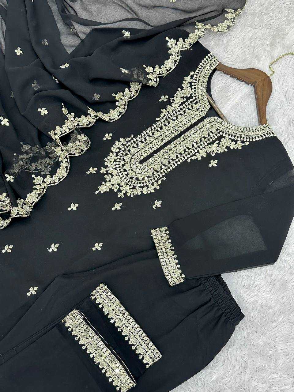 Ynf Faux Georgette KESH159 1693 Suits & Dresses Wholesale Embroidery Suits Georgette Suit Designer Suits Manufacturer