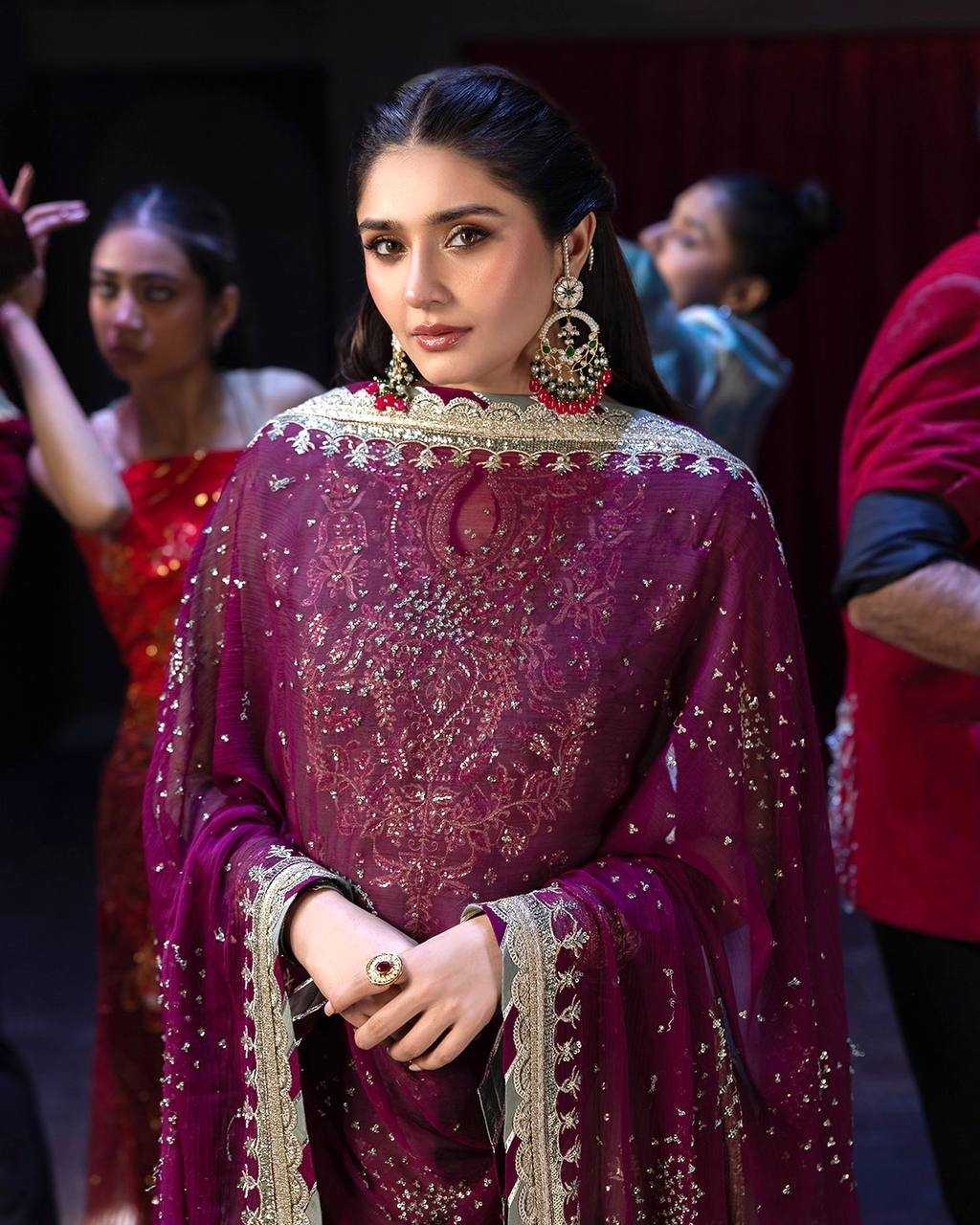 Ynf Faux Georgette KESH159 607 Suits & Dresses Islamic Clothing Wedding Collections Wholesale Pakistani Suits Palazzo Suit Georgette Suit Manufacturer
