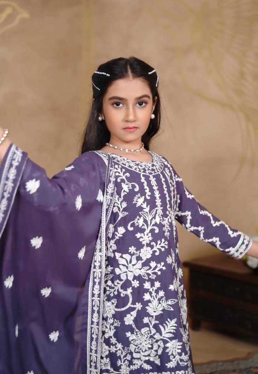 Ynf Faux Georgette KESH415 216 Kids Wear Wedding Collections Festive Collections Wholesale Kids Sharara Kids Suit Embroidered Frock Manufacturer