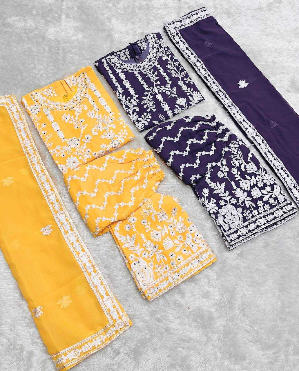 Ynf Faux Georgette KESH415 216 Kids Wear Wedding Collections Festive Collections Wholesale Kids Sharara Kids Suit Embroidered Frock Manufacturer