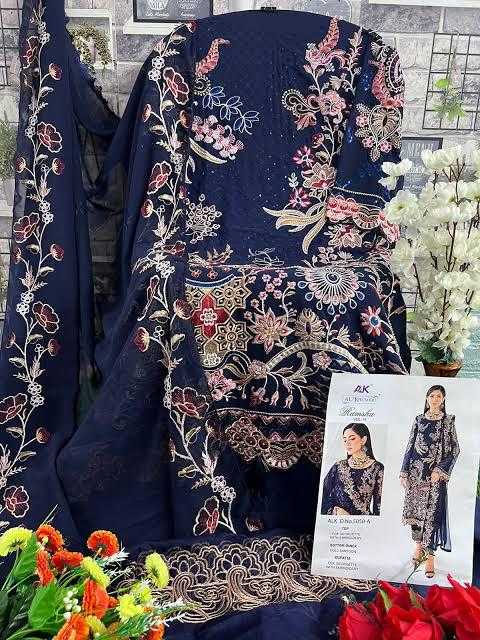 Ynf Faux Georgette KESH444 RAMSHA VOL-13 Suits & Dresses Wholesale Embroidery Suits Georgette Suit Wedding Suits Manufacturer