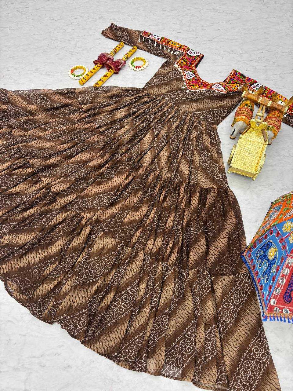 Ynf Faux Georgette KESH498 109 Gowns Wholesale Designer Gowns Manufacturer