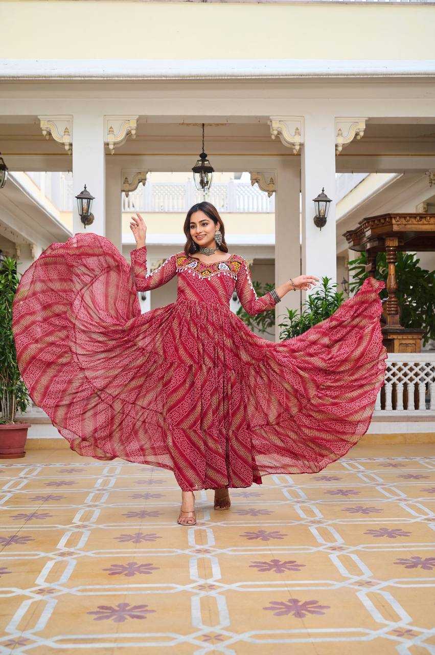 Ynf Faux Georgette KESH498 109 Gowns Wholesale Designer Gowns Manufacturer