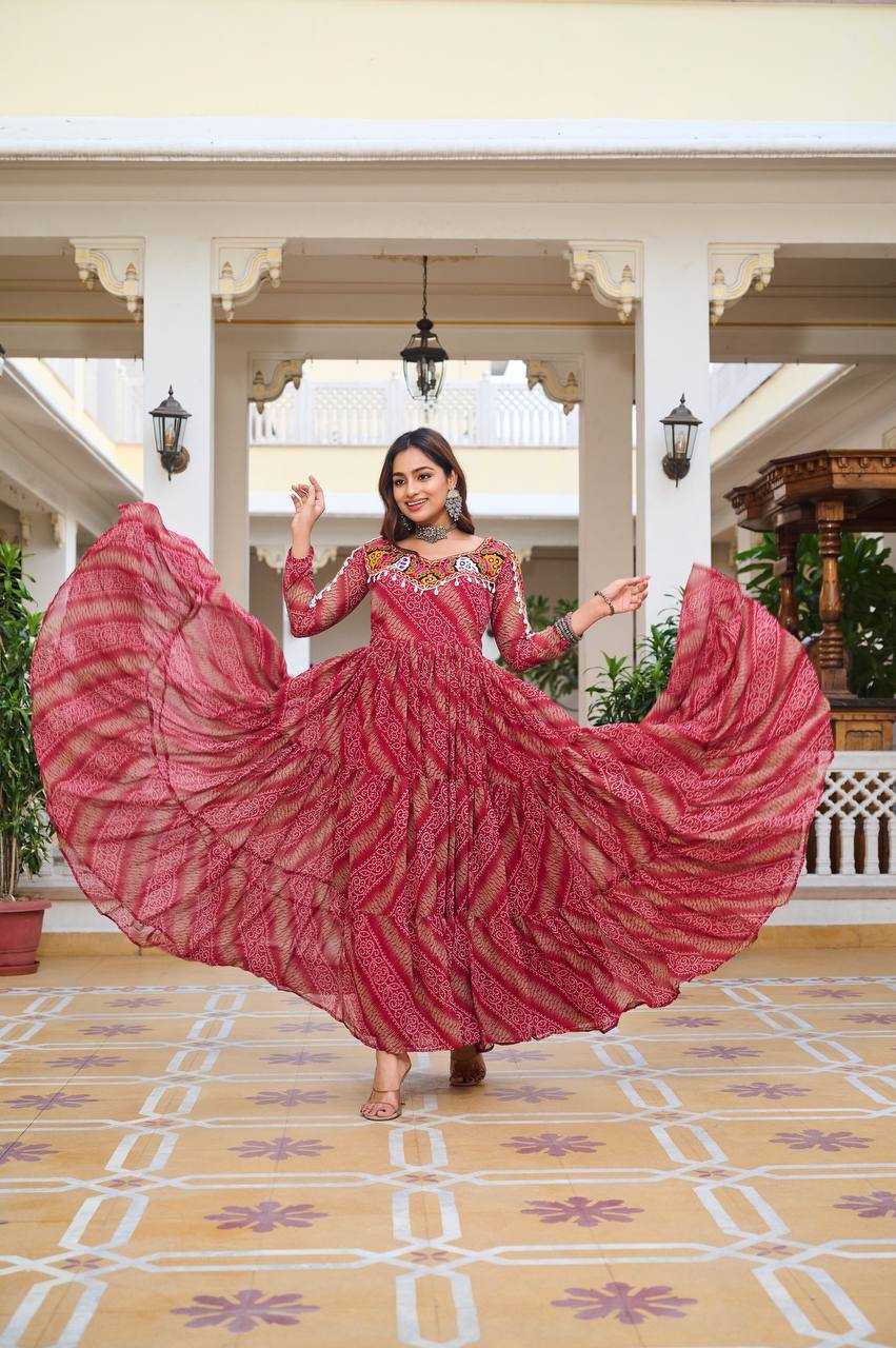 Ynf Faux Georgette KESH498 109 Gowns Wholesale Designer Gowns Manufacturer