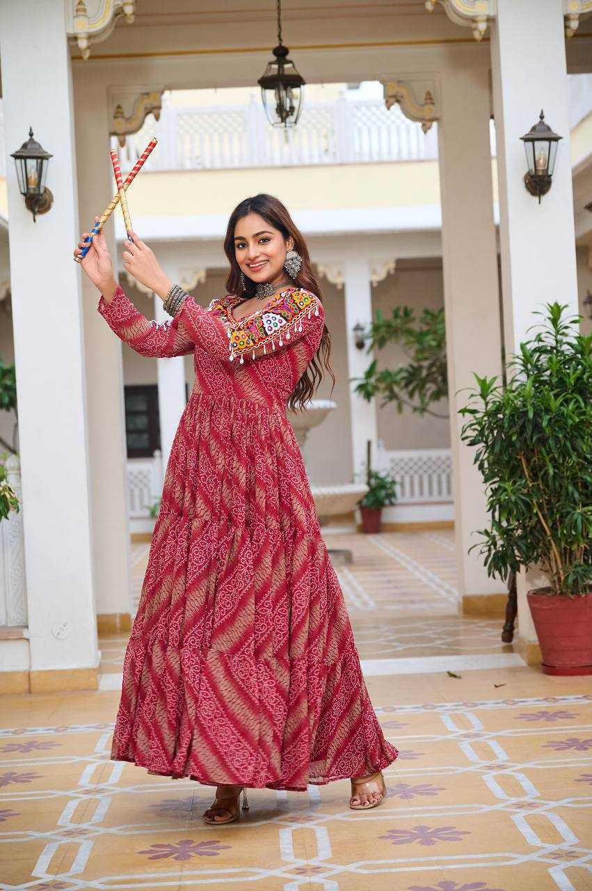 Ynf Faux Georgette KESH498 109 Gowns Wholesale Designer Gowns Manufacturer