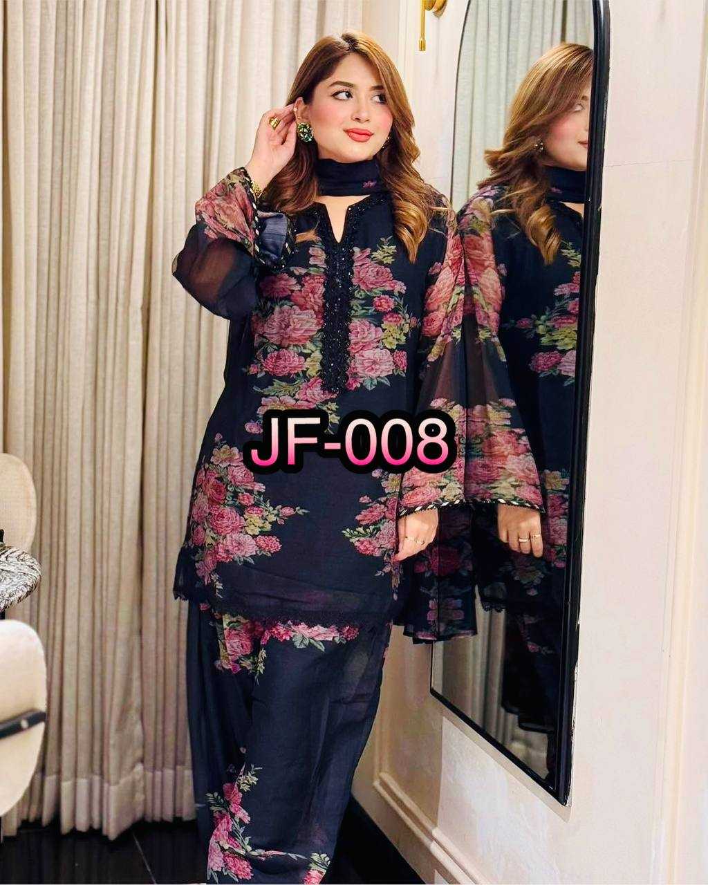Ynf Faux Georgette KESH499 008 Suits & Dresses Wedding Collections Festive Collections Wholesale Printed Suits Georgette Suit Party Wear Dresses Manufacturer