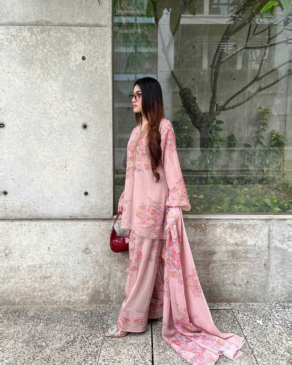 Ynf Faux Georgette KESH499 008 Suits & Dresses Wedding Collections Festive Collections Wholesale Printed Suits Georgette Suit Party Wear Dresses Manufacturer