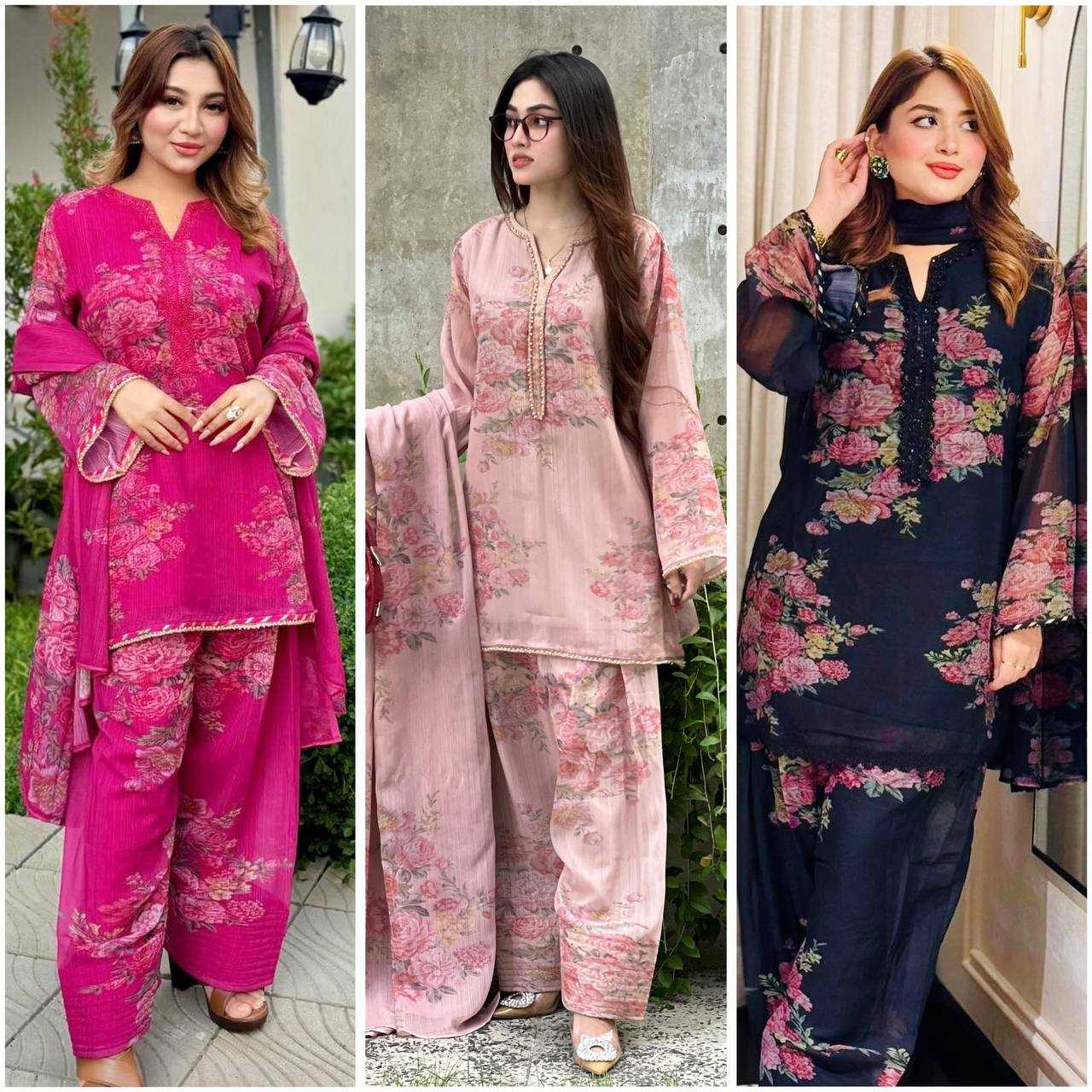Ynf Faux Georgette KESH499 008 Suits & Dresses Wholesale Ladies Suits Printed Suits Party wear suits Manufacturer
