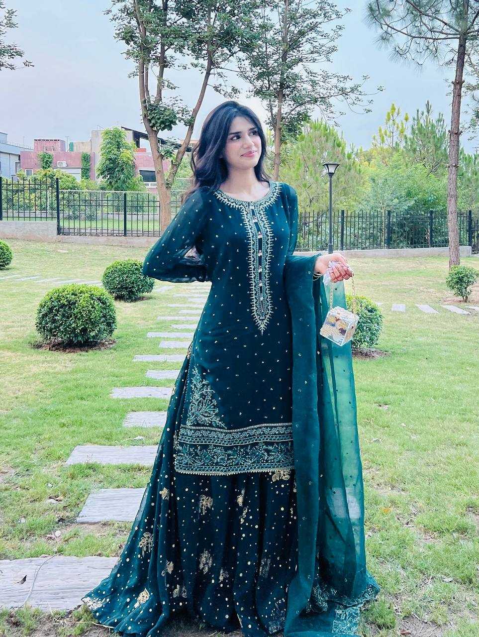 Ynf Faux Georgette KESH499 012 Lehengas Wedding Collections Festive Collections Wholesale Embroidered Lehenga Georgette Lehenga Lehenga With Dupatta Manufacturer
