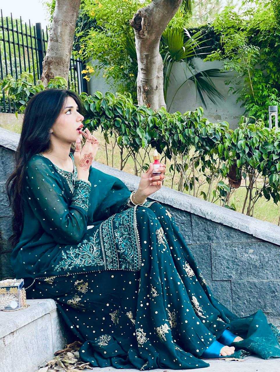 Ynf Faux Georgette KESH499 012 Lehengas Wedding Collections Festive Collections Wholesale Embroidered Lehenga Georgette Lehenga Lehenga With Dupatta Manufacturer