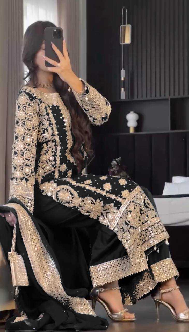Ynf Faux Georgette KESH499 1654 Suits & Dresses Wholesale Ladies Suits Embroidery Suits Bridal Wedding Dresses Manufacturer