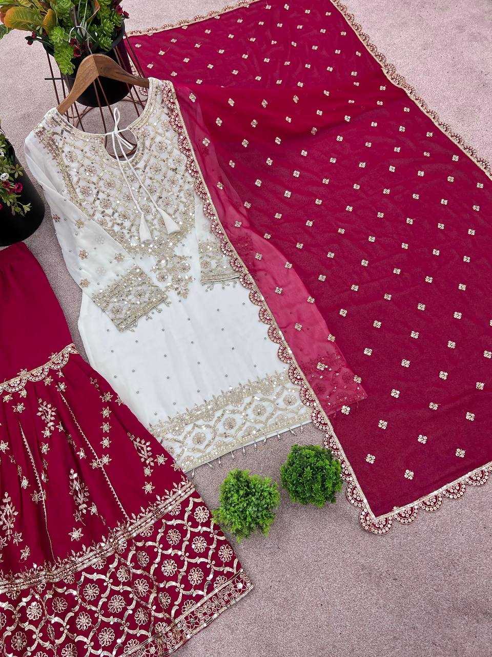 Ynf Faux Georgette KESH499 3119 Kurti Wholesale Party Wear Kurtis Kurti With Palazzo Manufacturer