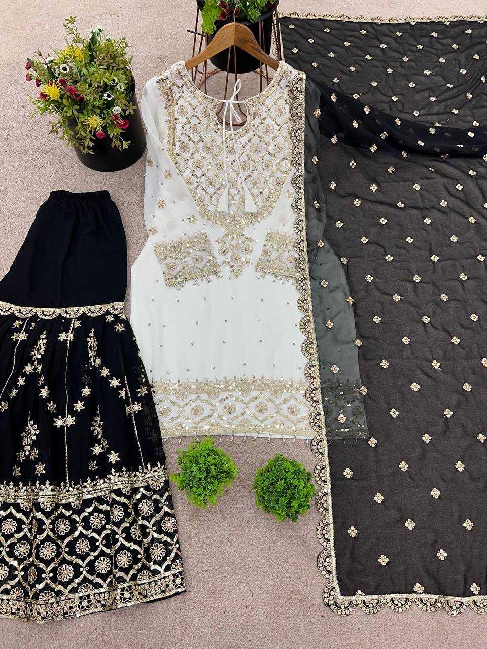 Ynf Faux Georgette KESH499 3119 Kurti Wholesale Party Wear Kurtis Kurti With Palazzo Manufacturer