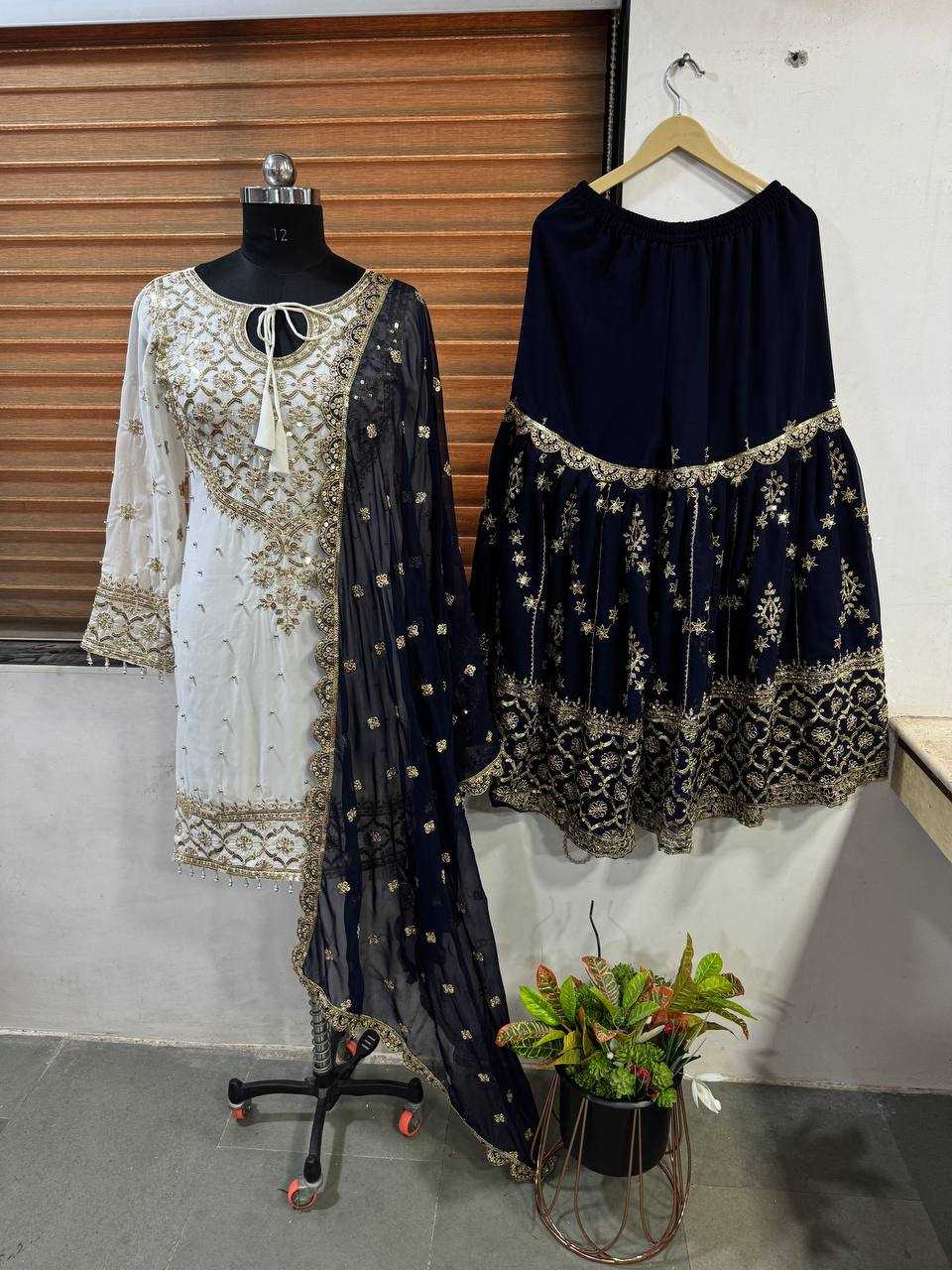 Ynf Faux Georgette KESH499 3119 Kurti Wholesale Party Wear Kurtis Kurti With Palazzo Manufacturer