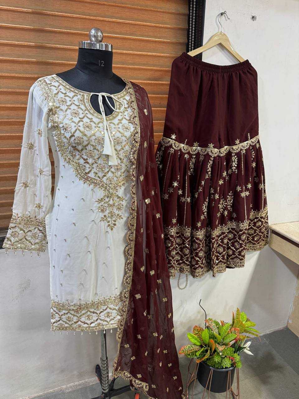 Ynf Faux Georgette KESH499 3119 Kurti Wholesale Party Wear Kurtis Kurti With Palazzo Manufacturer