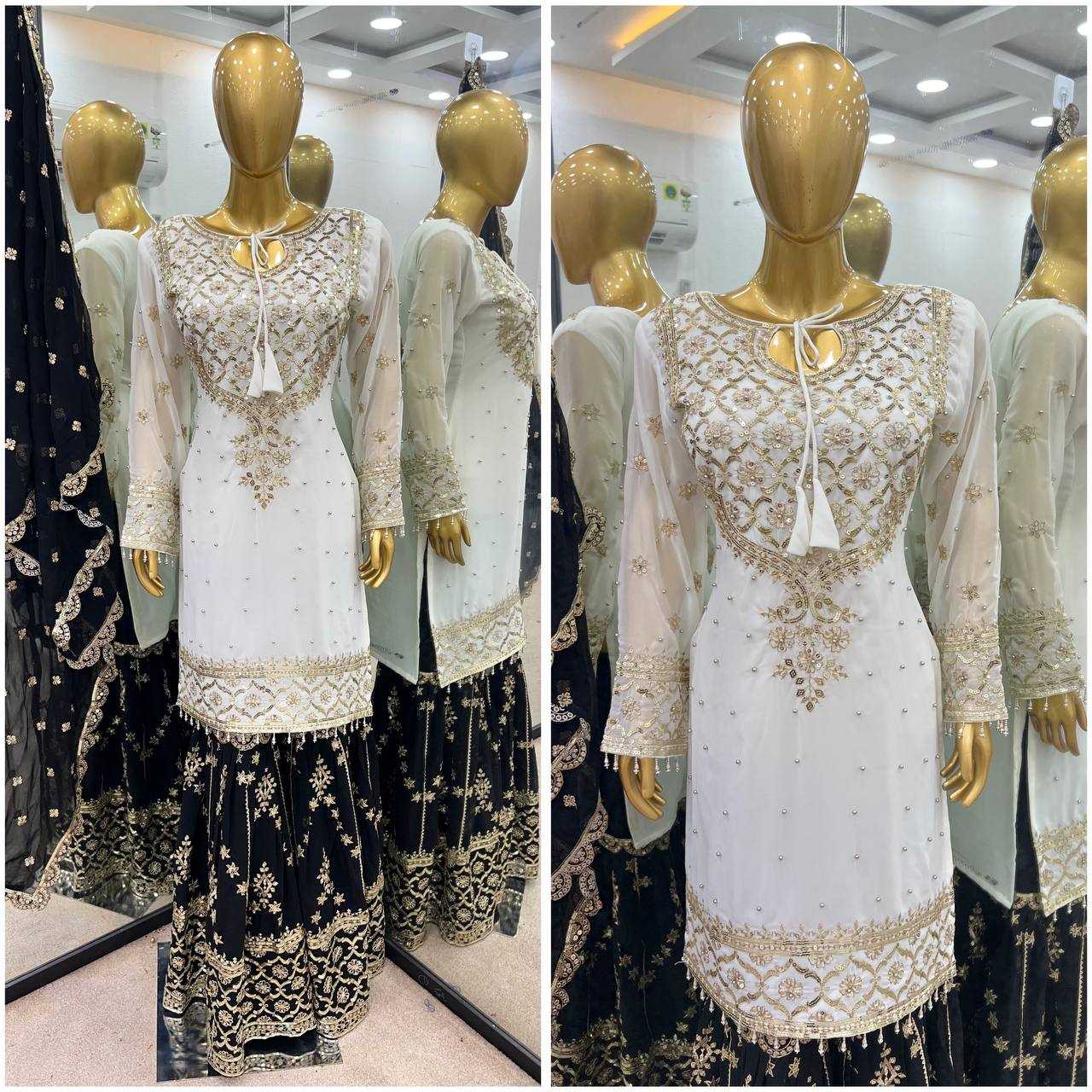 Ynf Faux Georgette KESH499 3119 Kurti Wholesale Party Wear Kurtis Kurti With Palazzo Manufacturer