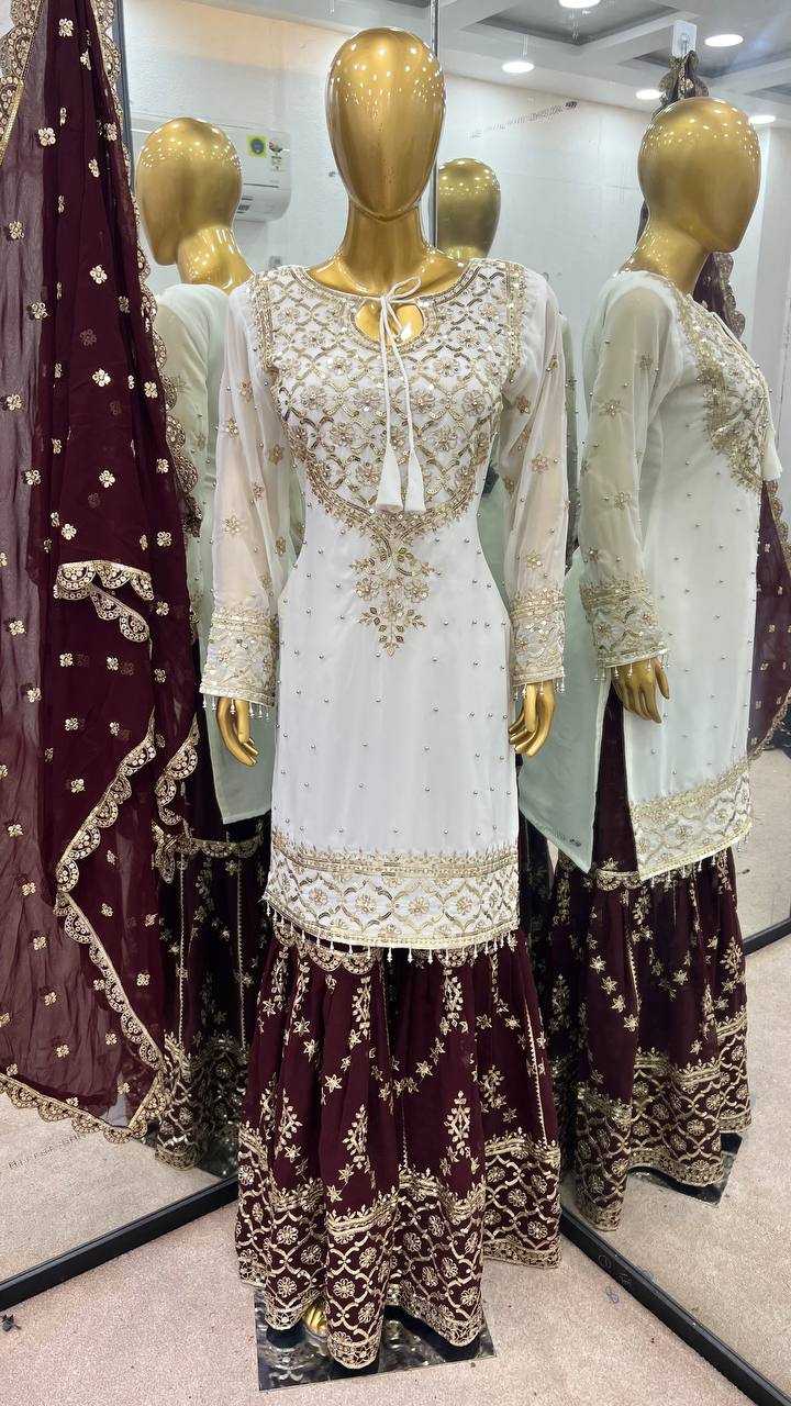 Ynf Faux Georgette KESH499 3119 Kurti Wholesale Party Wear Kurtis Kurti With Palazzo Manufacturer