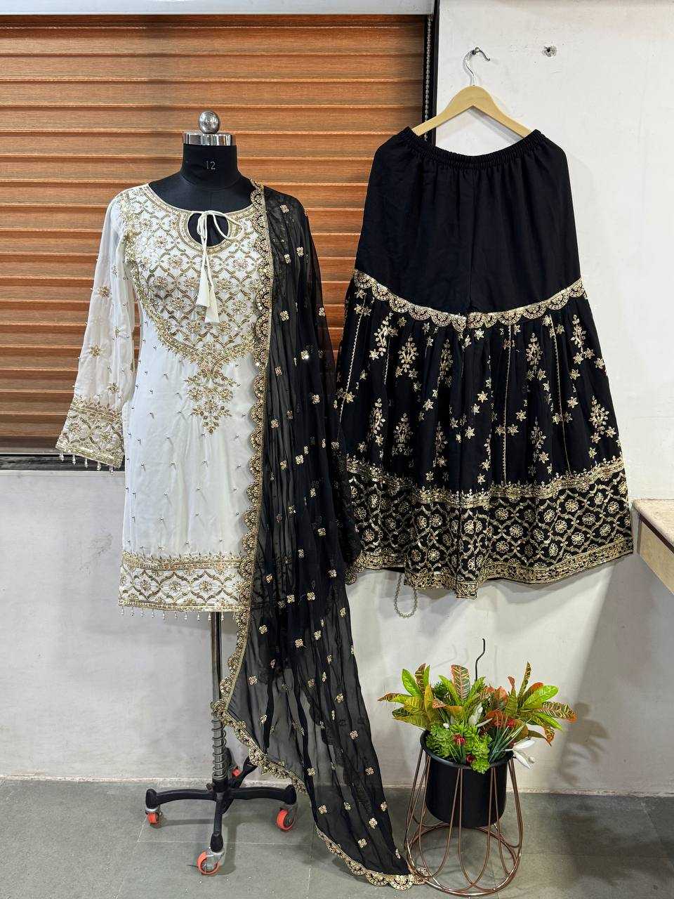 Ynf Faux Georgette KESH499 3119 Kurti Wholesale Party Wear Kurtis Kurti With Palazzo Manufacturer
