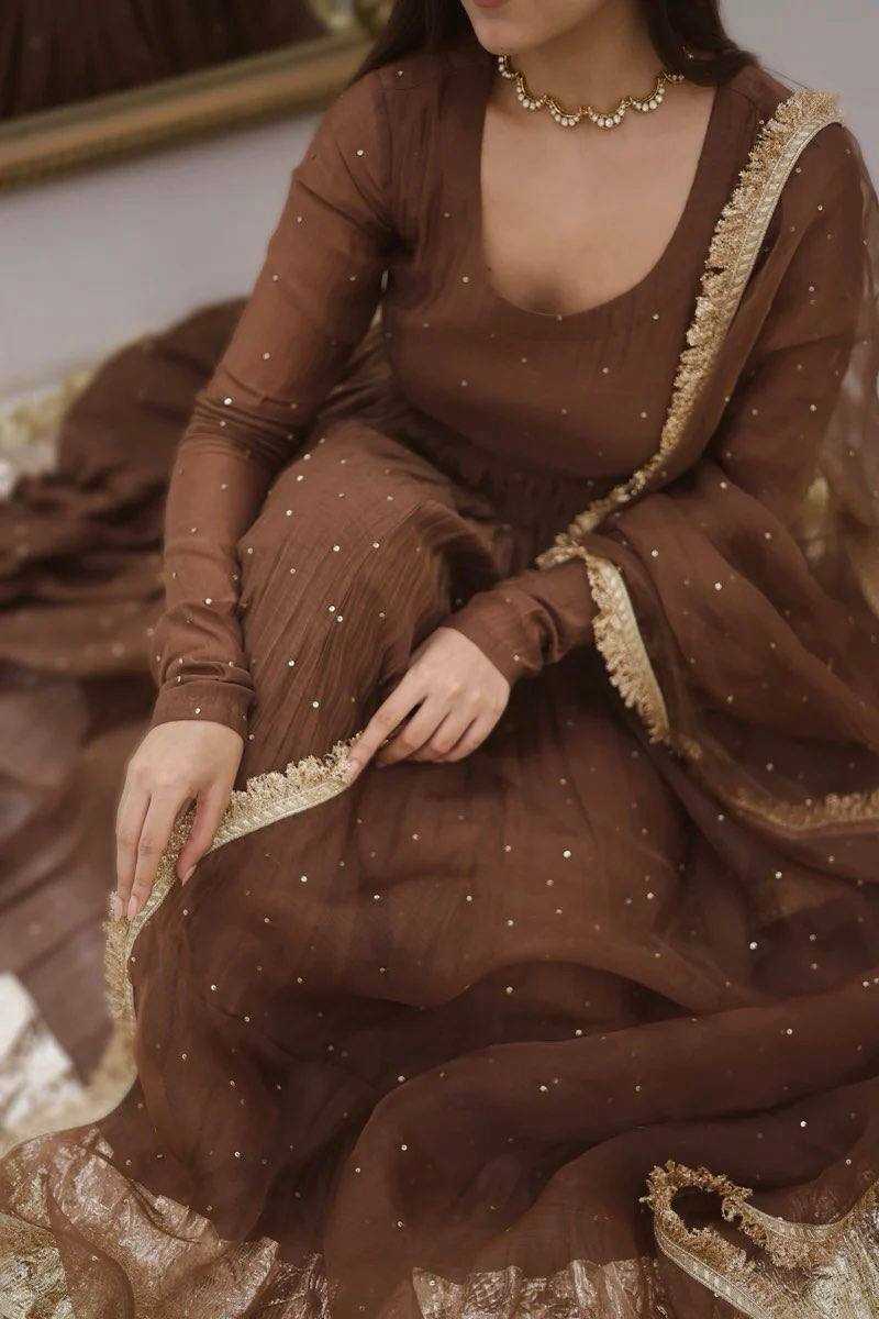 Ynf Faux Georgette KESH499 3124 Gowns Wholesale Fancy Gowns Anarkali Gown Long Gowns Full Sleeve Gowns Manufacturer