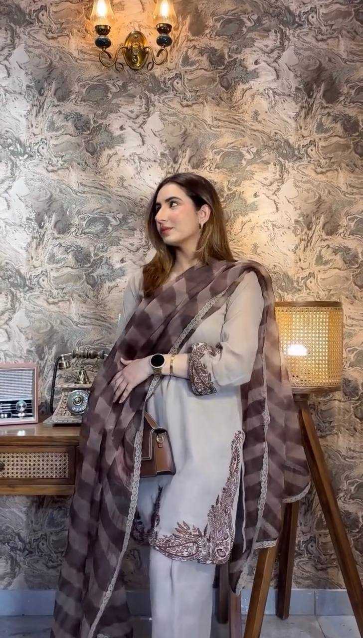 Ynf Faux Georgette KESH499 3127 Suits & Dresses Wedding Collections Festive Collections Wholesale Embroidery Suits Georgette Suit Designer Suits Manufacturer