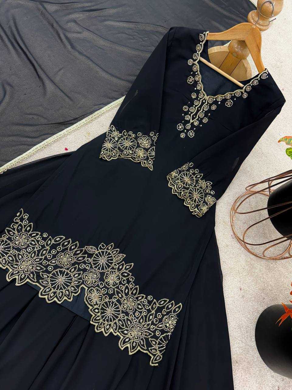 Ynf Faux Georgette KESH499 5268 Suits & Dresses Wedding Collections Festive Collections Wholesale Sharara Salwar Suits Embroidery Suits Georgette Suit Manufacturer