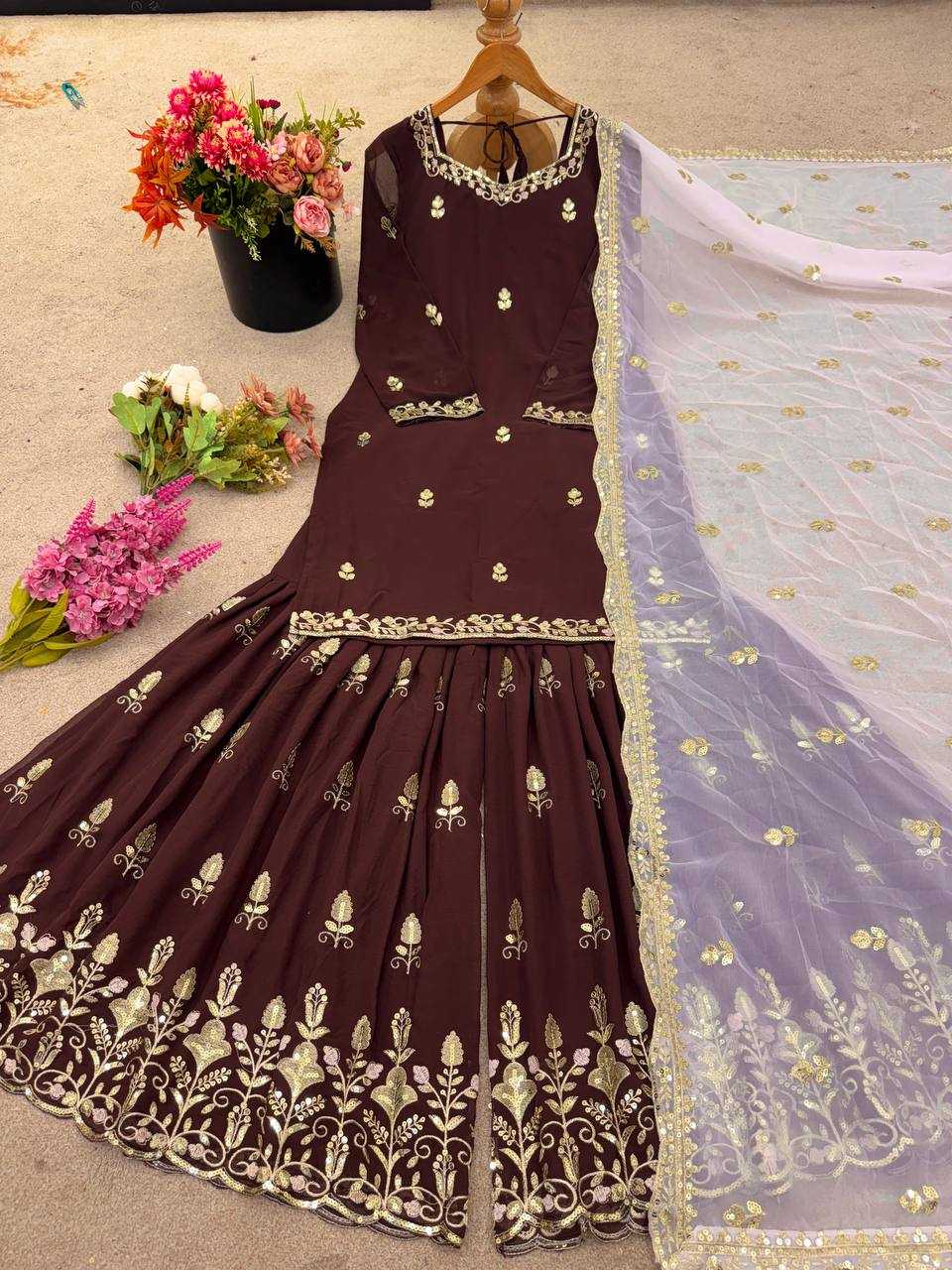 Ynf Faux Georgette KESH499 5279 Suits & Dresses Wholesale Ladies Suits Sharara Salwar Suits Embroidery Suits Wedding guest dresses Manufacturer