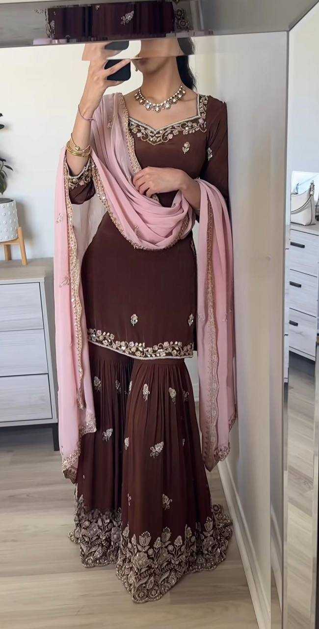 Ynf Faux Georgette KESH499 5279 Suits & Dresses Wholesale Ladies Suits Sharara Salwar Suits Embroidery Suits Wedding guest dresses Manufacturer