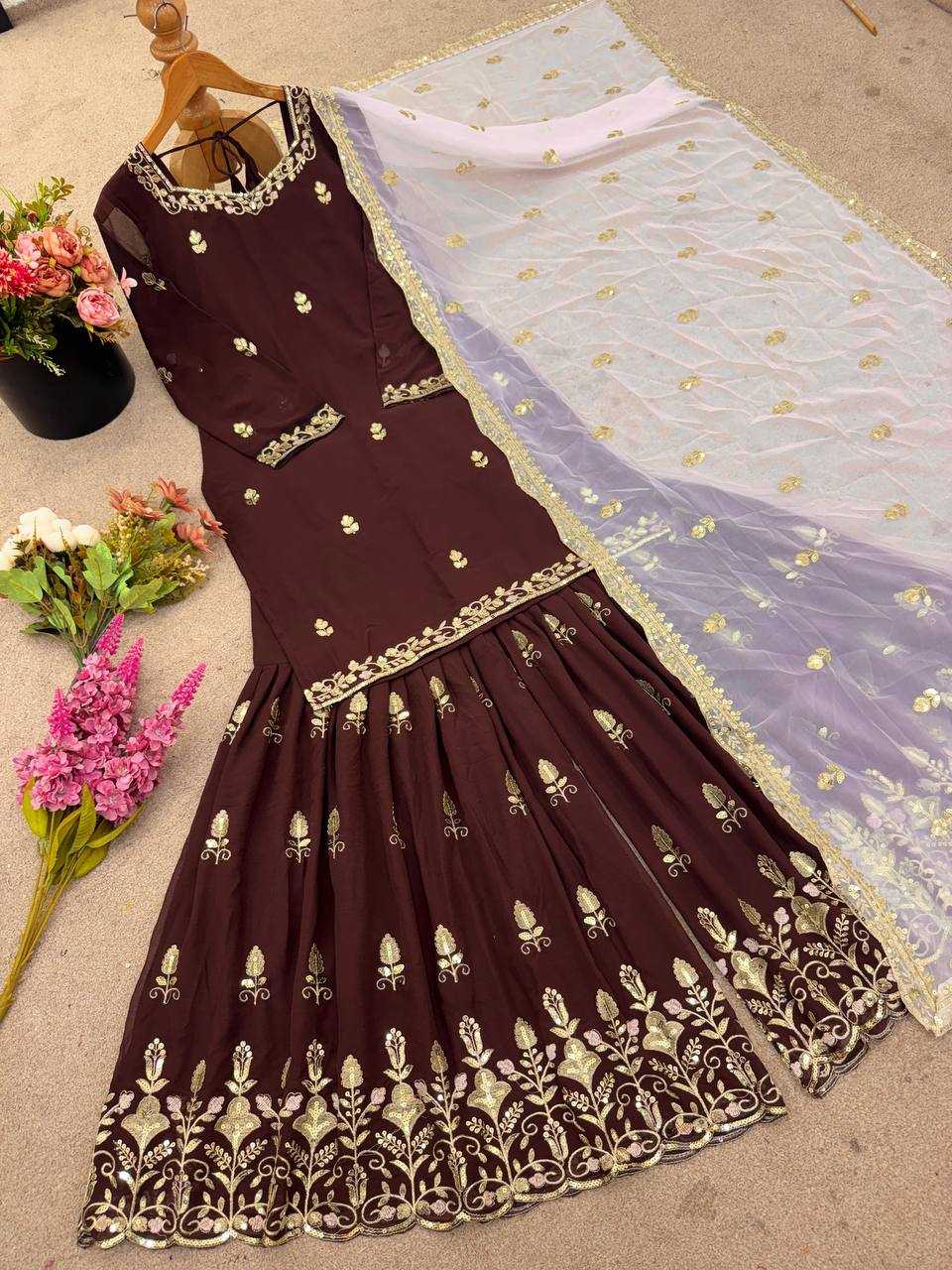 Ynf Faux Georgette KESH499 5279 Suits & Dresses Wholesale Ladies Suits Sharara Salwar Suits Embroidery Suits Wedding guest dresses Manufacturer
