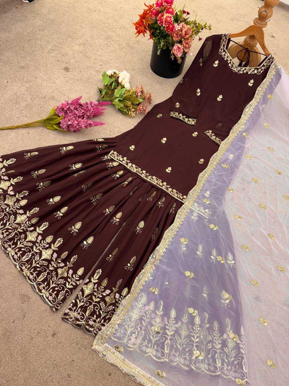 Ynf Faux Georgette KESH499 5279 Suits & Dresses Wholesale Ladies Suits Sharara Salwar Suits Embroidery Suits Wedding guest dresses Manufacturer