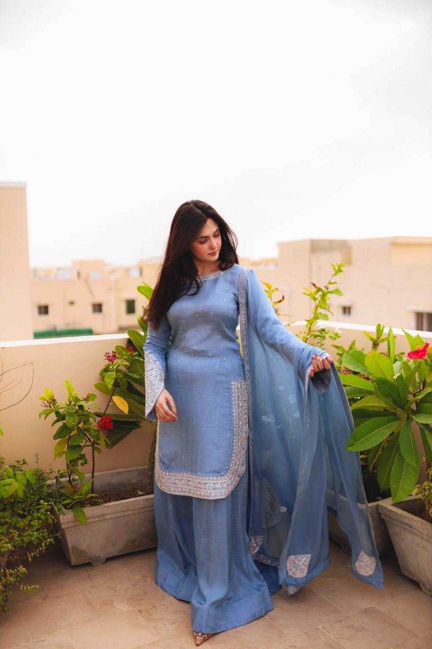 Ynf Faux Georgette KESH499 5281 Suits & Dresses Wedding Collections Festive Collections Wholesale Sharara Salwar Suits Embroidery Suits Georgette Suit Manufacturer