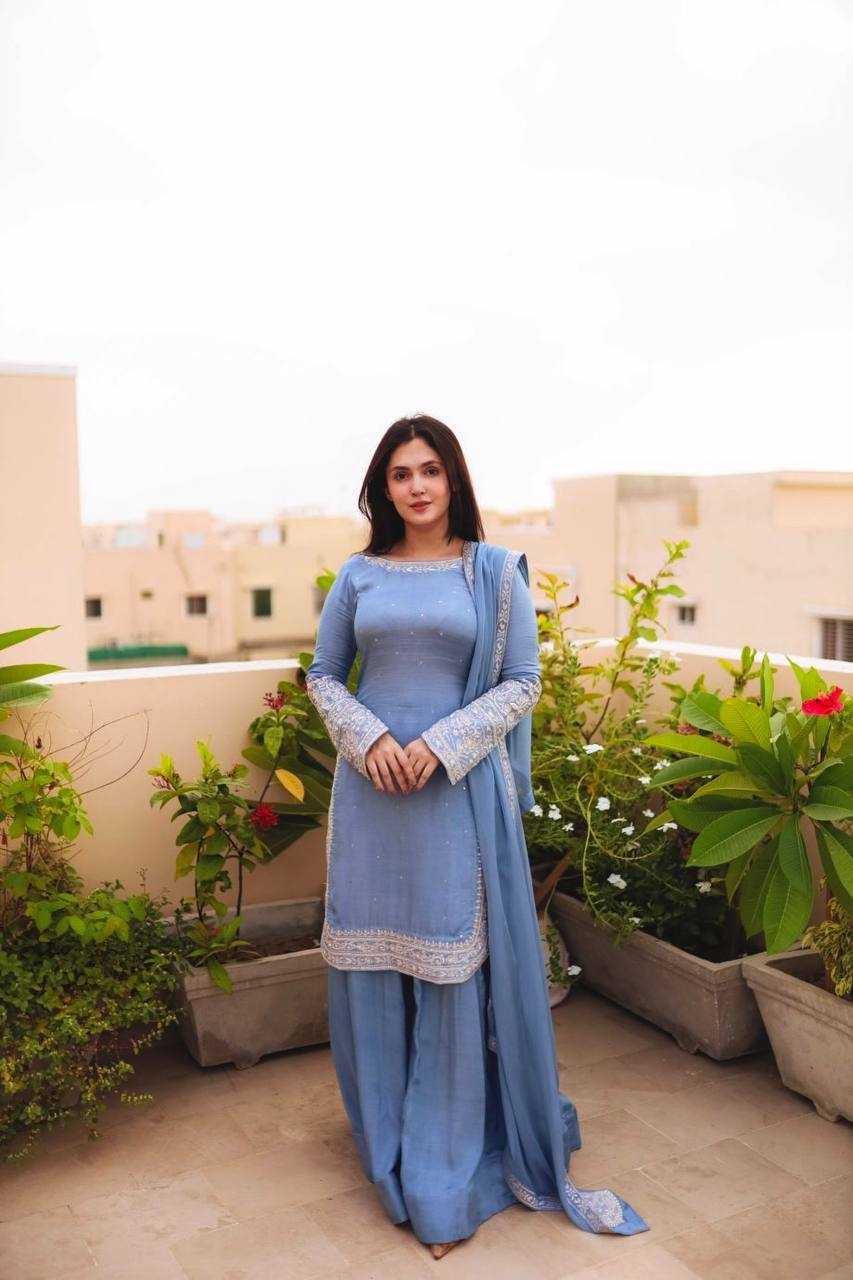 Ynf Faux Georgette KESH499 5281 Suits & Dresses Wedding Collections Festive Collections Wholesale Sharara Salwar Suits Embroidery Suits Georgette Suit Manufacturer