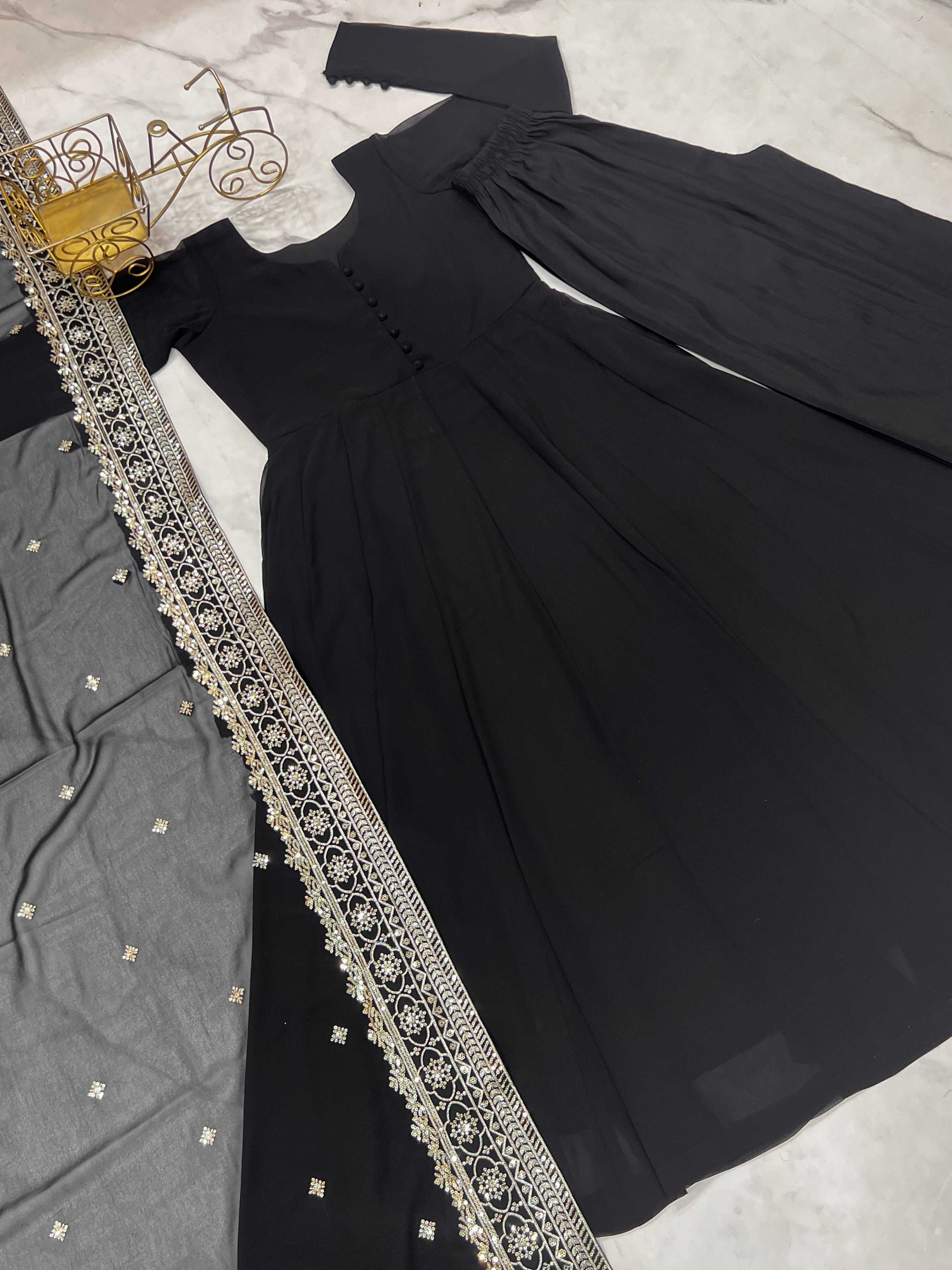 Ynf Faux Georgette KESH504 281 Kurti Wholesale Fancy Kurti Georgette Kurti Embroidered Kurtis Manufacturer