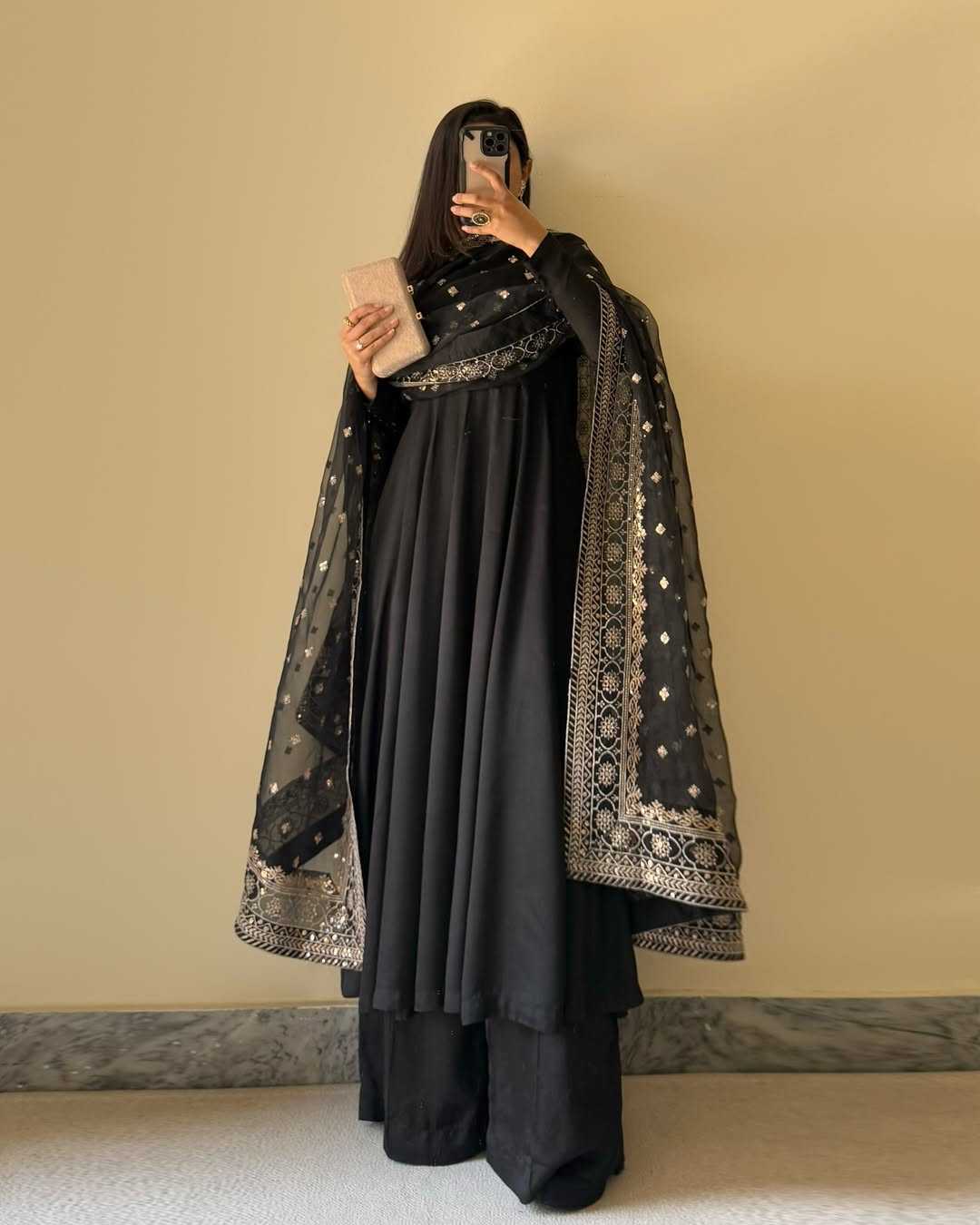 Ynf Faux Georgette KESH504 281 Kurti Wholesale Fancy Kurti Georgette Kurti Embroidered Kurtis Manufacturer