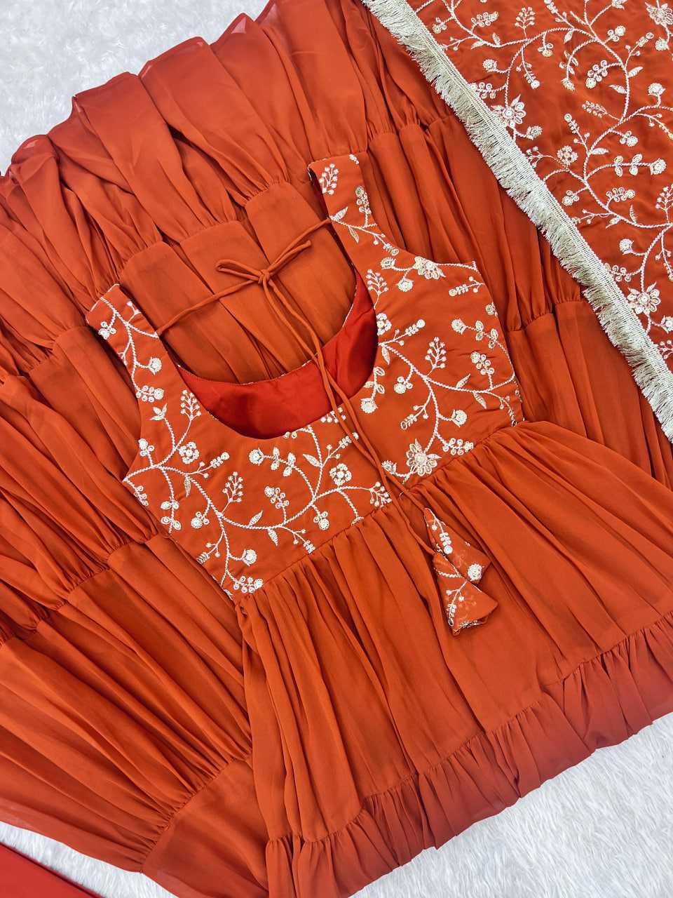 Ynf Faux Georgette KESH504 49 Gowns Wedding Collections Festive Collections Wholesale Anarkali Gown Georgette Gown Gown With Dupatta Manufacturer