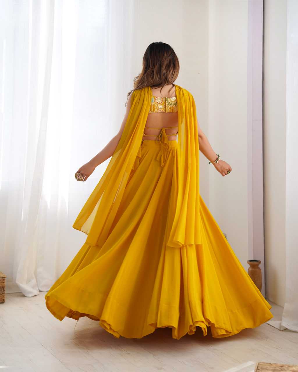 Ynf Faux Georgette KESH504 50 Lehengas Wedding Collections Festive Collections Wholesale Georgette Lehenga Lehenga With Dupatta Lehenga With Blouse Manufacturer