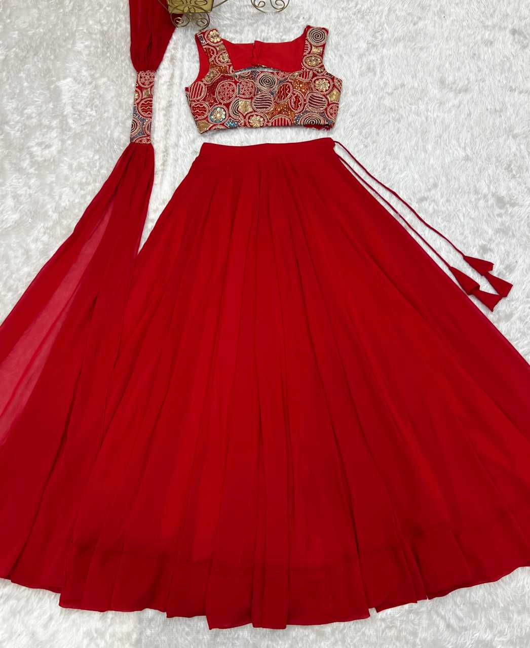 Ynf Faux Georgette KESH504 50 Lehengas Wedding Collections Festive Collections Wholesale Georgette Lehenga Lehenga With Dupatta Lehenga With Blouse Manufacturer