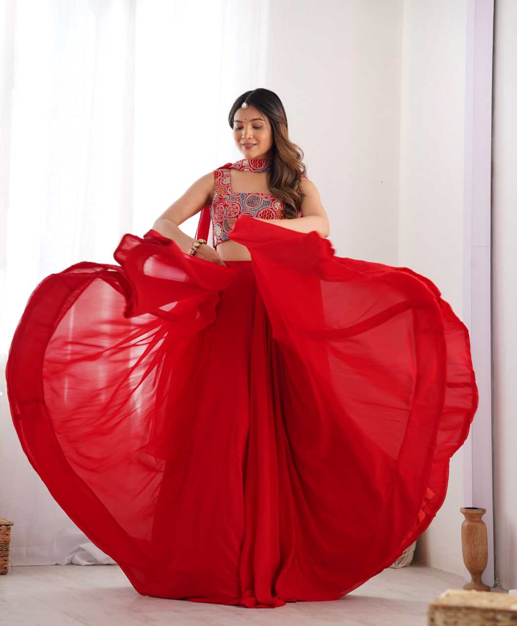 Ynf Faux Georgette KESH504 50 Lehengas Wedding Collections Festive Collections Wholesale Georgette Lehenga Lehenga With Dupatta Lehenga With Blouse Manufacturer
