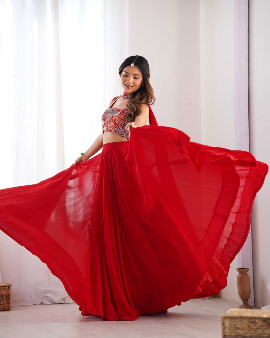 Ynf Faux Georgette KESH504 50 Lehengas Wedding Collections Festive Collections Wholesale Georgette Lehenga Lehenga With Dupatta Lehenga With Blouse Manufacturer