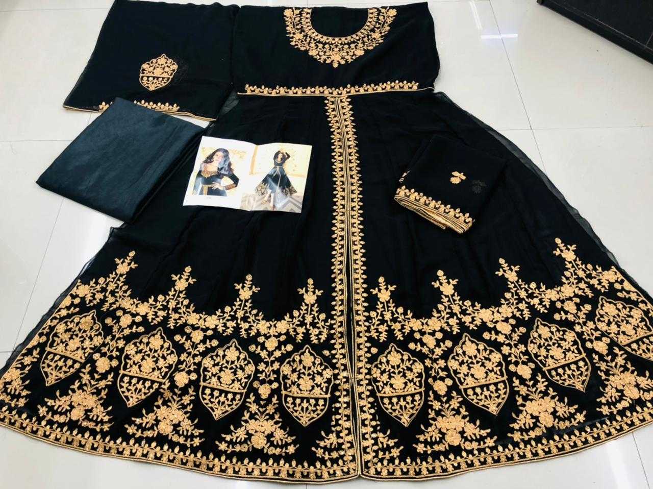 Ynf Faux Georgette KESH504 7216 Suits & Dresses Wedding Collections Festive Collections Wholesale Embroidery Suits Georgette Suit Semi Stitched Suits Manufacturer