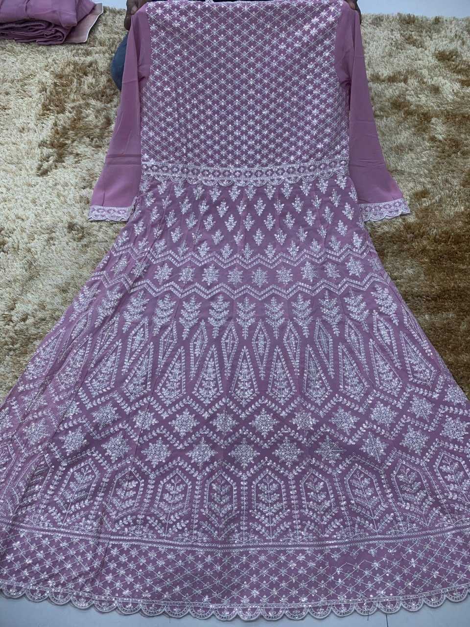 Ynf Faux Georgette KESH504 7444 Gowns Wedding Collections Festive Collections Wholesale Embroidery Gowns Georgette Gown Designer Gowns Manufacturer