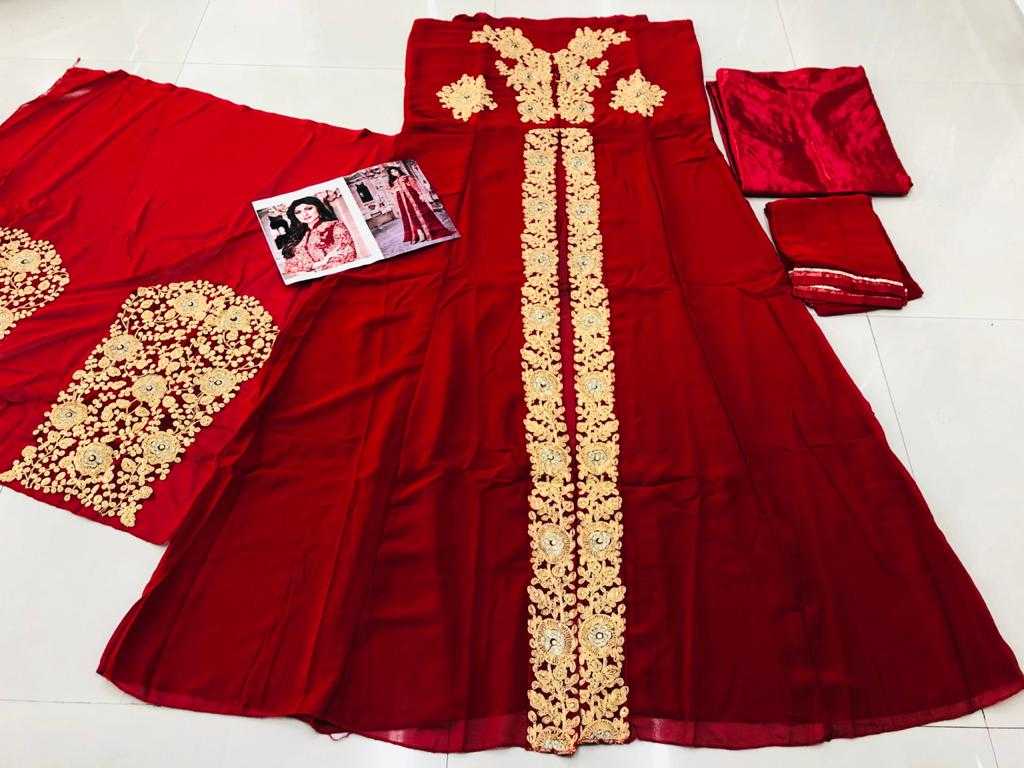 Ynf Faux Georgette KESH504 8001 Gowns Wedding Collections Bollywood Collections Wholesale Embroidery Gowns Georgette Gown Shamita Shetty Manufacturer