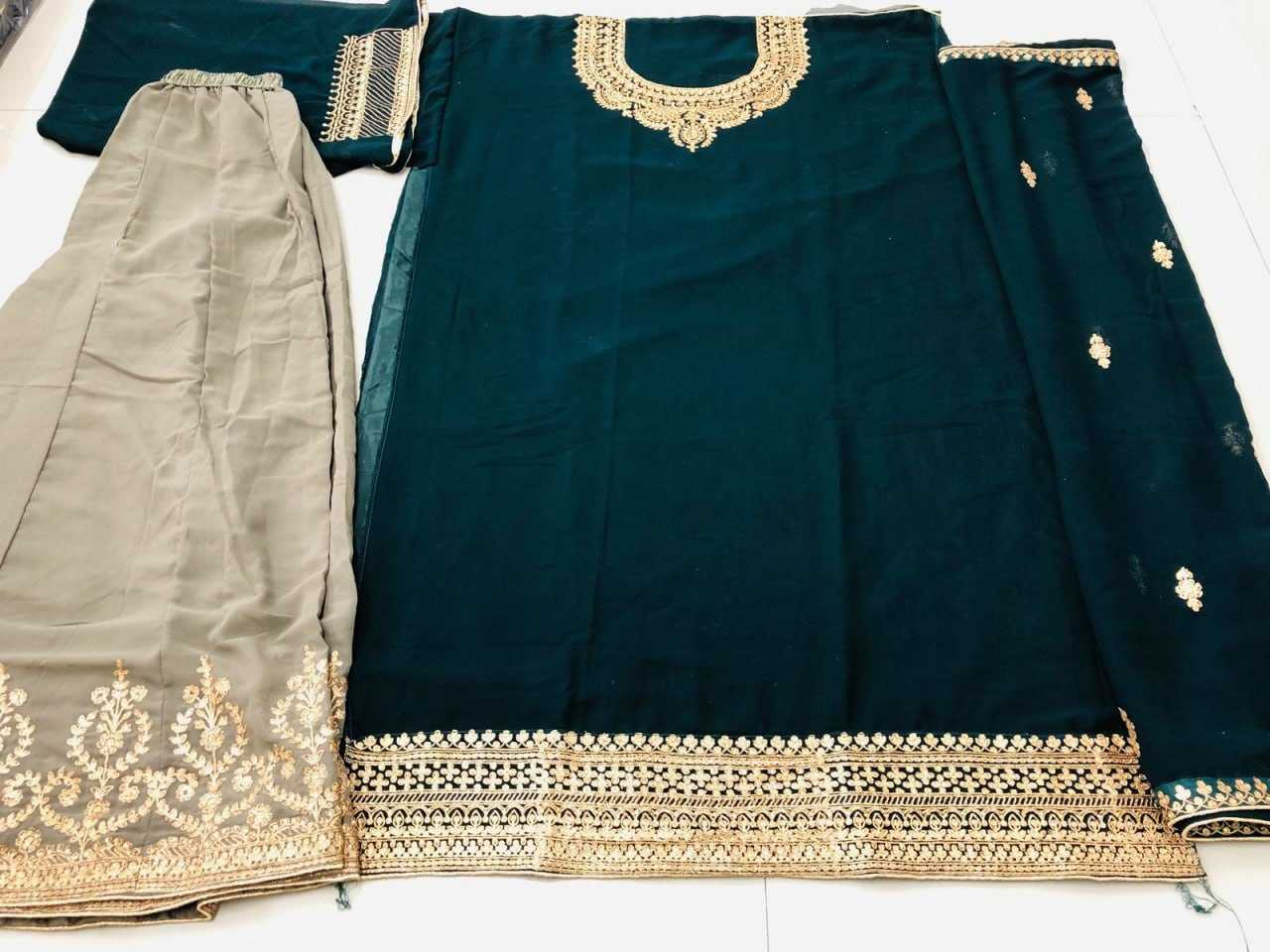 Ynf Faux Georgette KESH504 8421 Suits & Dresses Bollywood Collections Festive Collections Wholesale Embroidery Suits Palazzo Suit Shamita Shetty Manufacturer