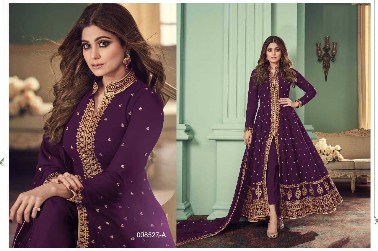 Ynf Faux Georgette KESH504 8527 Gowns Bollywood Collections Festive Collections Wholesale Georgette Gown Sequin Gowns Shamita Shetty Manufacturer