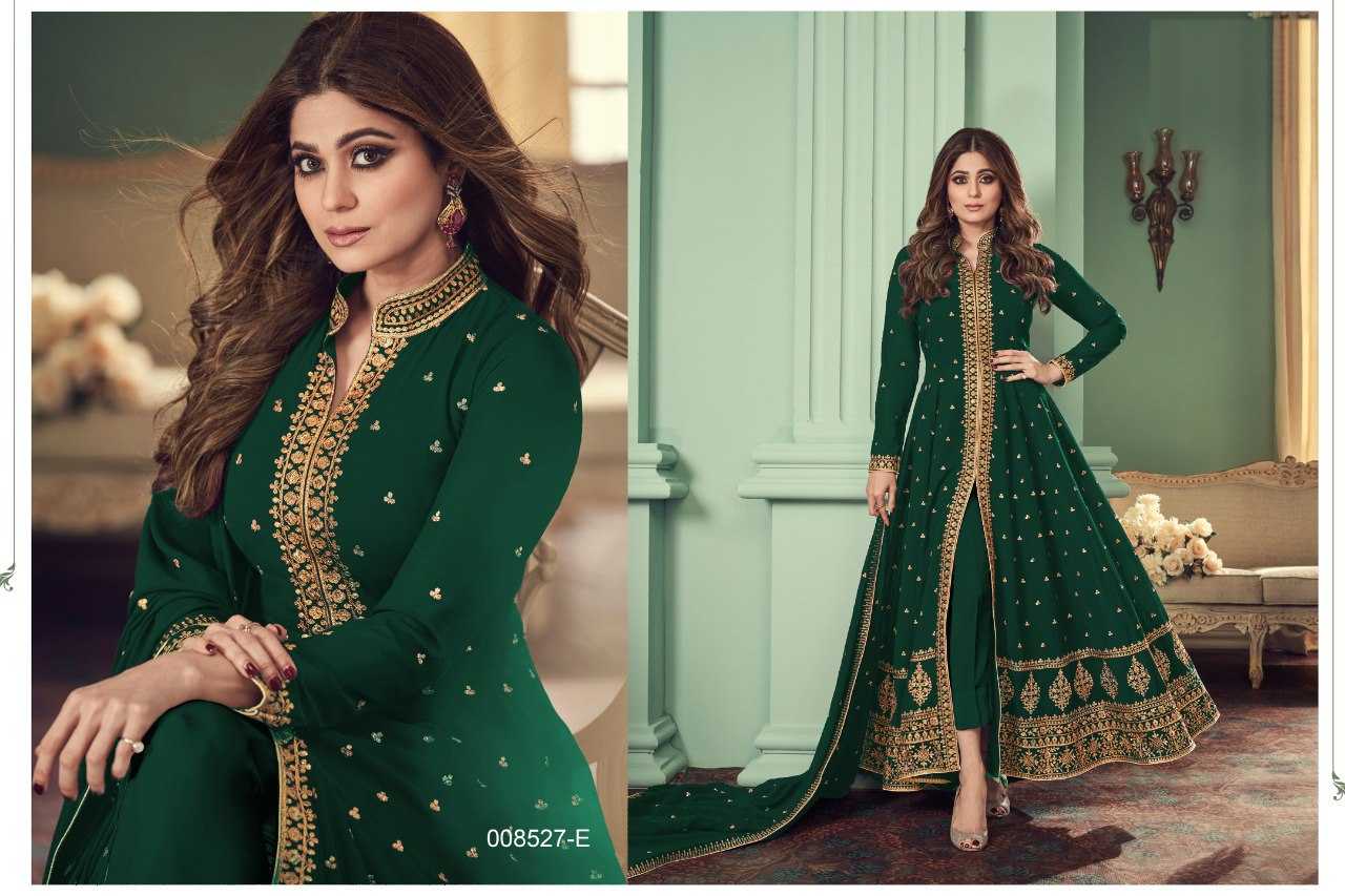 Ynf Faux Georgette KESH504 8527 Gowns Bollywood Collections Festive Collections Wholesale Georgette Gown Sequin Gowns Shamita Shetty Manufacturer