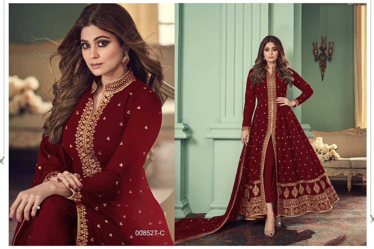 Ynf Faux Georgette KESH504 8527 Gowns Bollywood Collections Festive Collections Wholesale Georgette Gown Sequin Gowns Shamita Shetty Manufacturer
