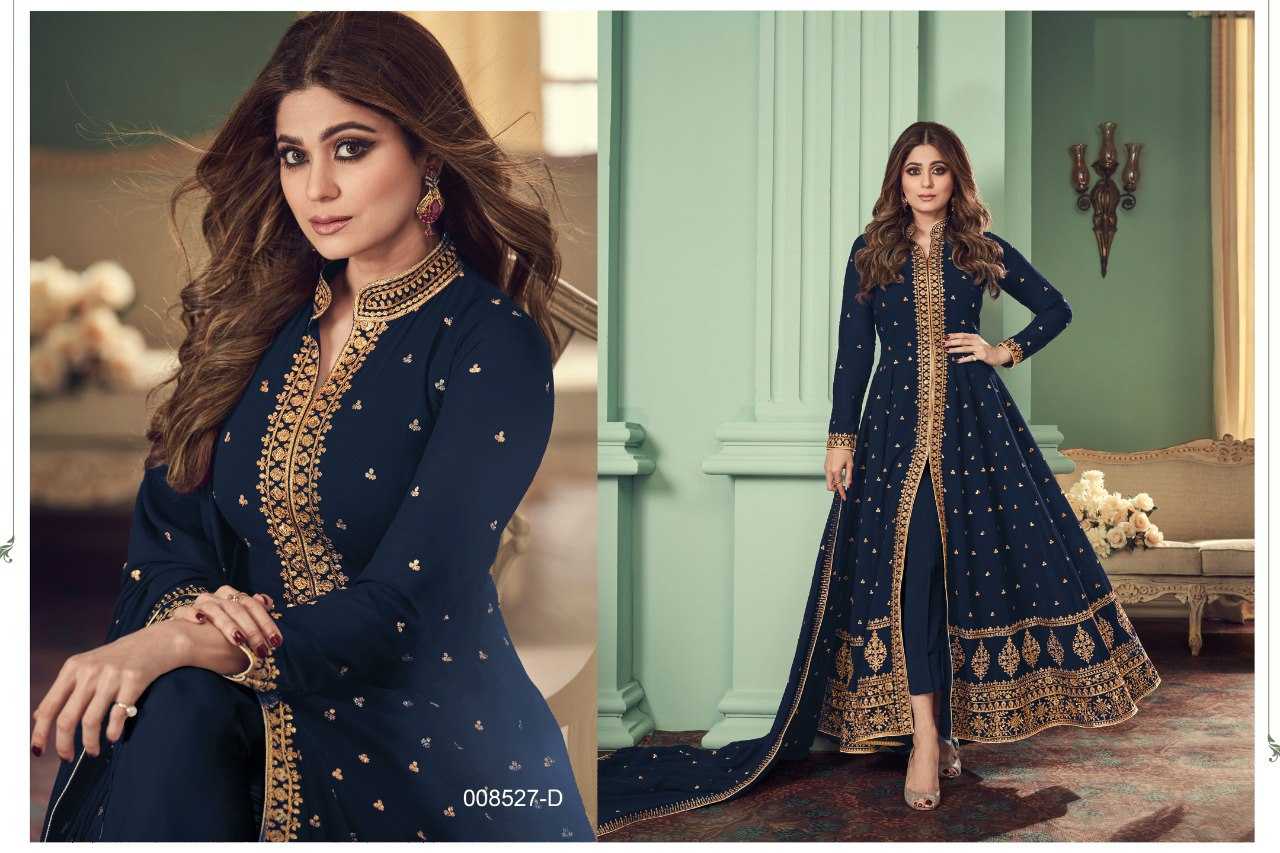Ynf Faux Georgette KESH504 8527 Gowns Bollywood Collections Festive Collections Wholesale Georgette Gown Sequin Gowns Shamita Shetty Manufacturer
