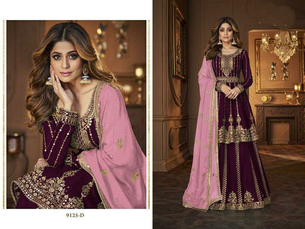 Ynf Faux Georgette KESH504 9125 Suits & Dresses Wholesale Ladies Suits Sharara Salwar Suits Embroidery Suits Party Wear Dresses Manufacturer