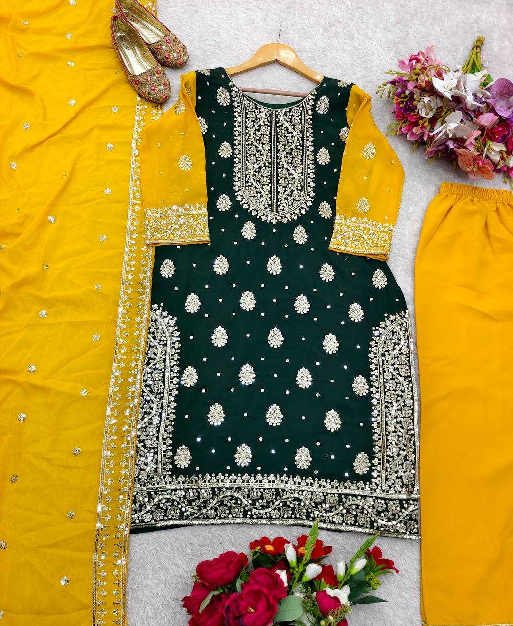 Ynf Faux Georgette KESH506 1163 Suits & Dresses Wholesale Ladies Suits Embroidery Suits Designer Suits Manufacturer