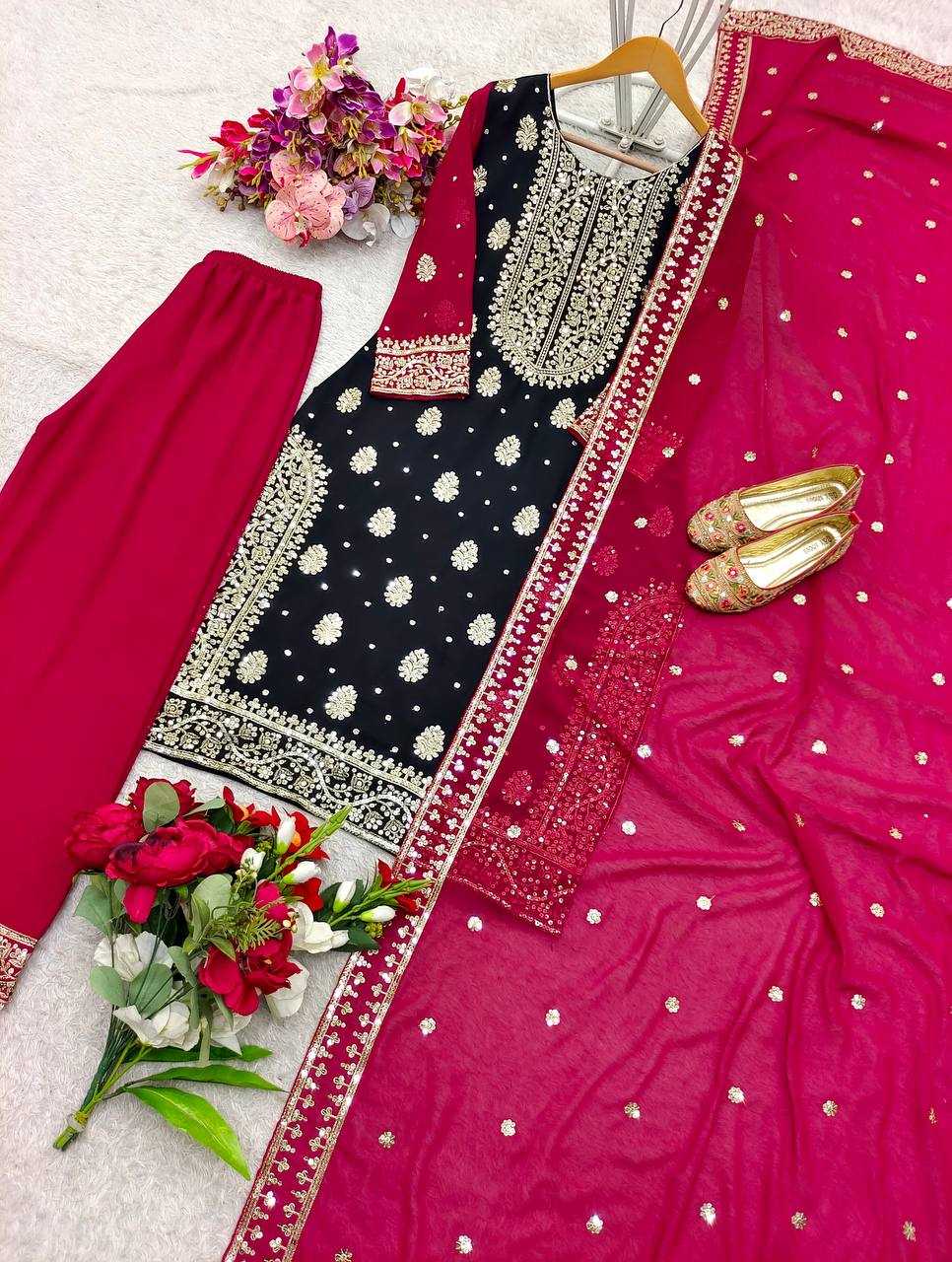 Ynf Faux Georgette KESH506 1163 Suits & Dresses Wholesale Ladies Suits Embroidery Suits Designer Suits Manufacturer